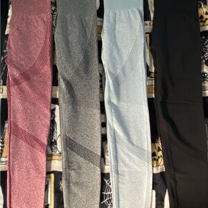 Seamless Active Leggings Set - Multicolor